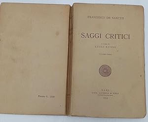 Saggi critici. A cura di Luigi Russo. Volume terzo
