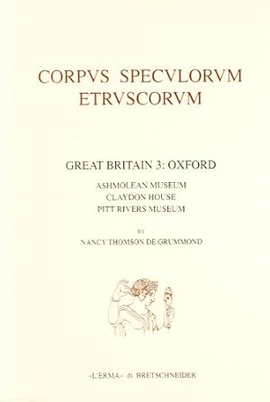 Seller image for Corpus speculorum etruscorum. Great Britain. Oxford (Vol. 3) for sale by Libreria sottomarina - Studio Bibliografico