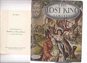 Imagen del vendedor de The Lost King ---by Rafael Sabatini ( Review Copy - McClelland and Stewart ) a la venta por Leonard Shoup