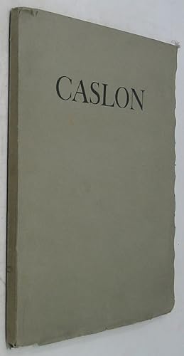 Bild des Verkufers fr Caslon Old Face Roman & Italic: Cast Entirely from Matrices Produced from the Original Punches Engraved in the Early Part of the Eighteenth Century in Chiswell Street, London by William Caslon zum Verkauf von Powell's Bookstores Chicago, ABAA