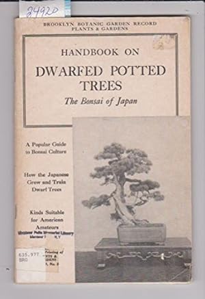 Seller image for Handbook On Dwarfed Potted Trees: The Bonsai Of Japan for sale by Redux Books