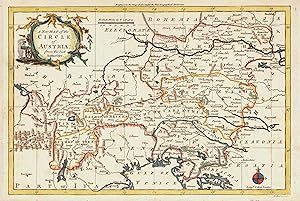 Bild des Verkufers fr Kupferstich- Karte, v. G. Rollos, "An new Map of the Circle of Austria .". zum Verkauf von Antiquariat Clemens Paulusch GmbH