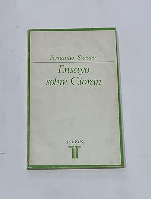 Imagen del vendedor de Ensayo sobre Cioran. a la venta por ARREBATO LIBROS
