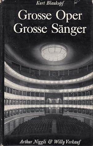 Bild des Verkufers fr Groe Oper Groe Snger. zum Verkauf von Die Buchgeister