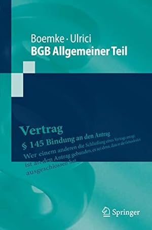 Seller image for BGB Allgemeiner Teil (Springer-Lehrbuch) (German Edition) for sale by Die Buchgeister