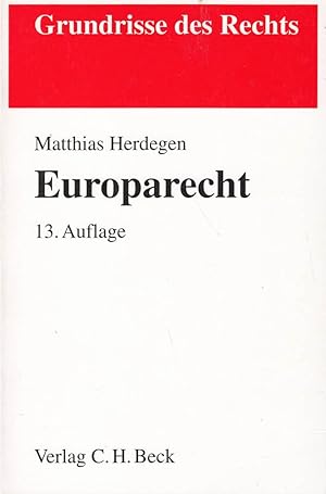 Imagen del vendedor de Europarecht a la venta por Die Buchgeister