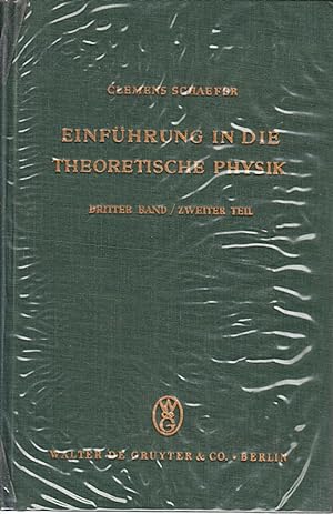 Bild des Verkufers fr Einfhrung in die theoretische Physik. Bd. 3. Teil 2. Quantentheorie zum Verkauf von Die Buchgeister