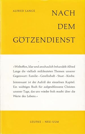 Seller image for Nach dem Gtzendienst for sale by Die Buchgeister