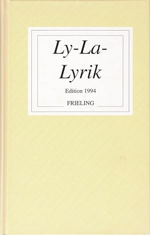 Bild des Verkufers fr Ly- La- Lyrik 94. Edition 1994 zum Verkauf von Die Buchgeister