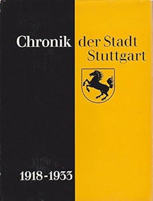 Seller image for Chronik der Stadt Stuttgart 1918 - 1933 for sale by Die Buchgeister