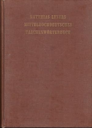 Imagen del vendedor de Mittelhochdeutsches Taschenwrterbuch a la venta por Die Buchgeister