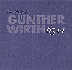 Image du vendeur pour Gnther Wirth. 65 + 1 mis en vente par Die Buchgeister