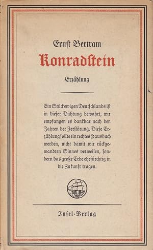 Seller image for Konradstein for sale by Die Buchgeister