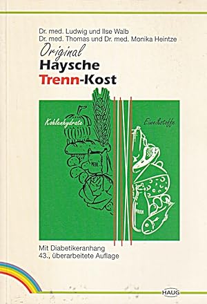 Bild des Verkufers fr Ludwig Walb: Original Haysche Trenn-Kost zum Verkauf von Die Buchgeister