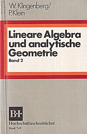 Bild des Verkufers fr Lineare Algebra und analytische Geometrie, 2 zum Verkauf von Die Buchgeister