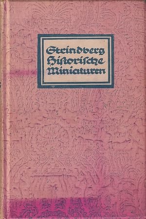 Bild des Verkufers fr Historische Miniaturen. Aus dem Schwedischen bertragen von Emil Schering. Volks zum Verkauf von Die Buchgeister