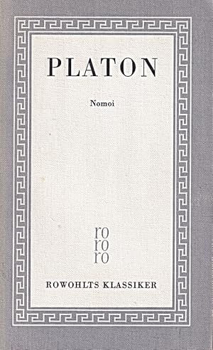 Bild des Verkufers fr Platon - Smtliche Werke Band 6: Nomoi. zum Verkauf von Die Buchgeister