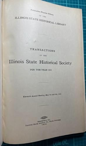 Image du vendeur pour THE NINETY-SIXTH ILLINOIS AT CHICKAMAUGA; in Transactions of the Illinois State Historical Society, 1910 (96th Illinois Regiment mis en vente par NorthStar Books