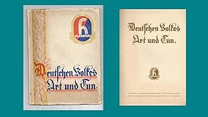 Sammelbilderalbum " Deutschen Volkes Art und Tun " (Vollständige Originalausgabe mit 150 eingekle...