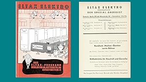 ELTAX-ELEKTRO-Programm 1939/40 (Bebilderter Originalkatalog Fernsehen/Rundfunk/Haushalt 1939)