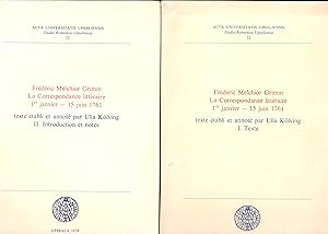 Frédéric Melchior Grimm. La correspondance littéraire. 1er janvier- 15 juin 1761. Texte établi et...