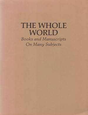 Bild des Verkufers fr Catalogue 128. The Whole World. Books and Manuscripts on many Subjects zum Verkauf von J. Patrick McGahern Books Inc. (ABAC)