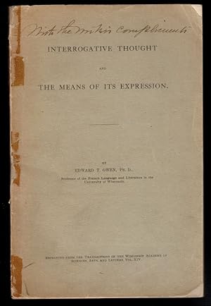 INTERROGATIVE THOUGHT AND THE MEANS OF ITS EXPRESSION.