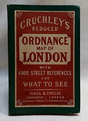 Cruchley's Reduced Ordnance Map of London, with 4000 street references and what to see