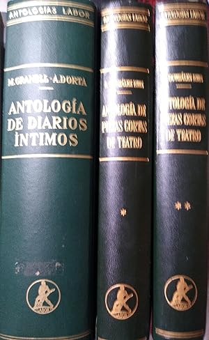 ANTOLOGÍA DE DIARIOS ÍNTIMOS + ANTOLOGÍA DE PIEZAS CORTAS DE TEATRO Tomos I y II