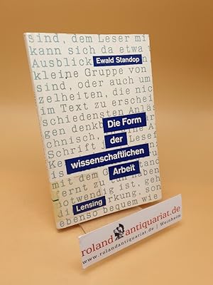 Seller image for Die Form der wissenschaftlichen Arbeit for sale by Roland Antiquariat UG haftungsbeschrnkt