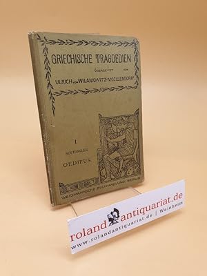 Bild des Verkufers fr Griechische Tragoedie ; 1. Sophokles Oedipus zum Verkauf von Roland Antiquariat UG haftungsbeschrnkt