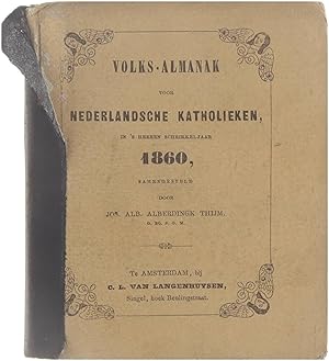 Bild des Verkufers fr Volks-Almanak voor Nederlandsche Katholieken, in s heeren schrikkeljaar 1860 zum Verkauf von Untje.com