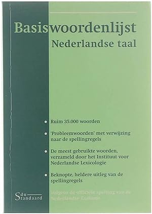 Seller image for Basiswoordenlijst Nederlandse taal for sale by Untje.com