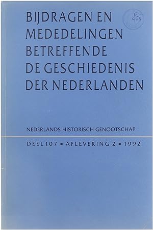 Bild des Verkufers fr Bijdragen voor de geschiedenis der Nederlanden. Deel 107, aflevering 2 zum Verkauf von Untje.com