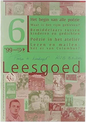 Bild des Verkufers fr Leesgoed 26e jaargang nr 6 1999 : wat en hoe kinderen en jongeren (leren) lezen zum Verkauf von Untje.com