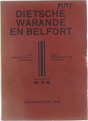 Imagen del vendedor de Dietsche warande en Belfort Nr 7-8 juli-aug a la venta por Untje.com