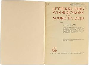 Bild des Verkufers fr Letterkundig woordenboek voor Noord en Zuid zum Verkauf von Untje.com