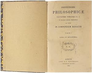 Bild des Verkufers fr Institutiones Philosophicae - Tomus I - Logica et Metaphysica zum Verkauf von Untje.com