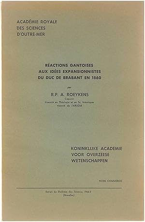 Imagen del vendedor de Ractions Gantoises aux ides expansionnistes du Duc de Brabant en 1860 a la venta por Untje.com