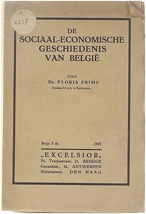 Image du vendeur pour De sociaal-economische geschiedenis van Belgi mis en vente par Untje.com
