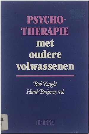 Bild des Verkufers fr Psychotherapie met oudere volwassenen zum Verkauf von Untje.com