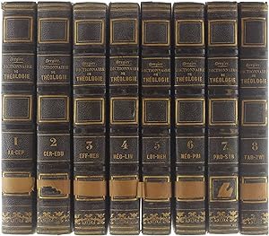 Bild des Verkufers fr Dictionnaire de thologie (8 volumes) zum Verkauf von Untje.com