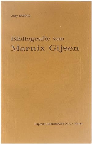 Bild des Verkufers fr Bibliografie van Marnix Gijsen zum Verkauf von Untje.com