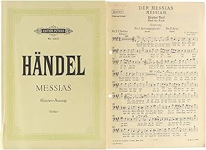 Image du vendeur pour G.F. Hndel Klavier = Auszug: Der Messias = The Messiah, Oratorium = An Oratorio mis en vente par Untje.com