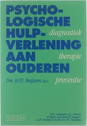 Image du vendeur pour Psychologische hulpverlening aan ouderen : diagnostiek, therapie, preventie mis en vente par Untje.com