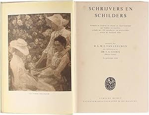 Seller image for Schrijvers en schilders - Verhalen en liederen uit Noord- en Zuid-Nederland van Veldeke tot Lucebert, verlucht met 150 reproducties van geestverwante werken der beeldende kunst for sale by Untje.com