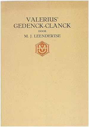 Imagen del vendedor de Valerius' Gedenck-Clanck a la venta por Untje.com