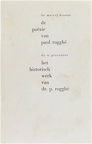 Seller image for De pozie van Paul Roggh - Het historisch werk van dr. P. Roggh for sale by Untje.com