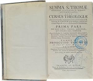 Imagen del vendedor de Summa S. Thomae - Prima Pars de deo uno, trino, angelis et opere sex dierum - Tomus II : Prosecutio Tractatus a la venta por Untje.com