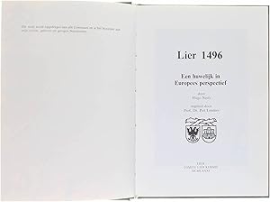 Immagine del venditore per Lier 1496 - Een huwelijk in Europees perspectief venduto da Untje.com